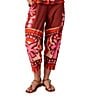 CROSBY by Mollie Burch Bernie Printed Cotton Linen Blend Coordinating Relaxed Fit Pants, Color:Mexico City - Image 1