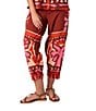 CROSBY by Mollie Burch Bernie Printed Cotton Linen Blend Coordinating Relaxed Fit Pants, Color:Mexico City - Image 3