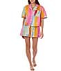 CROSBY by Mollie Burch CROSBY By Mollie Burch Cailan Watercolor High Rise Coordinating Shorts, Color:Watercolor - Image 3