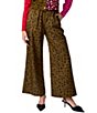 CROSBY by Mollie Burch Jasper Coordinating High Rise Relaxed Spotted Wide Leg Pants, Color:Ink Spots - Image 1