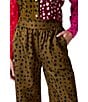 CROSBY by Mollie Burch Jasper Coordinating High Rise Relaxed Spotted Wide Leg Pants, Color:Ink Spots - Image 4