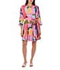 CROSBY by Mollie Burch Lucy Floral Whimsy Boat Neck 3/4 Sleeve Dress, Color:Floral Whimsy - Image 1