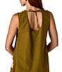 CROSBY by Mollie Burch Owens Palm Tree Shift Dress, Color:Cardon Embroidered - Image 4