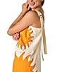 CROSBY by Mollie Burch Warren Sunburst Printed Square Neck Sleeveless Shift Dress, Color:Sunburst - Image 4