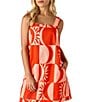 CROSBY by Mollie Burch Warren Sunny Printed Square Neck Sleeveless Shift Dress, Color:Always Sunny - Image 4