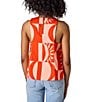CROSBY by Mollie Burch Wynne Printed Crew Neck Coordinating Racerback Tank, Color:Always Sunny - Image 2