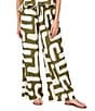 CROSBY by Mollie Burch Ziggy Abstract Print High Rise Linen Blend Coordinating Pants, Color:Pave The Way - Image 1