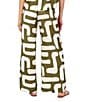 CROSBY by Mollie Burch Ziggy Abstract Print High Rise Linen Blend Coordinating Pants, Color:Pave The Way - Image 2