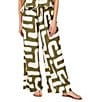 CROSBY by Mollie Burch Ziggy Abstract Print High Rise Linen Blend Coordinating Pants, Color:Pave The Way - Image 1