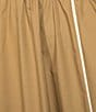 Current Air Contrast Trim Point Collar Tulip Sleeve Twist Front Midi Dress, Color:Camel - Image 3