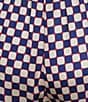 Current Air Coordinating Checker Border Print Wide Leg Drawstring Pants - Image 4