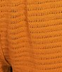 Current Air Coordinating Crochet High Rise Elastic Waist Shorts, Color:Burnt - Image 4