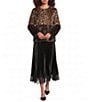 Current Air Leopard Faux Fur Round Neck Long Sleeve Pullover Jacket - Image 3