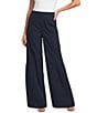Current Air Poplin Elastic Waist Tiered Wide Leg Pants - Image 1