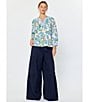 Current Air Poplin Elastic Waist Tiered Wide Leg Pants - Image 6