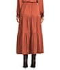 Current Air Tiered A-Line Pull-On Midi Skirt - Image 2
