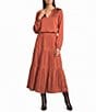 Current Air Tiered A-Line Pull-On Midi Skirt - Image 3