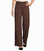 Current Air Twill Elasticized Waist Wide Leg Ankle Length Pull On Pants - Image 1