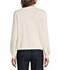 Current Air Woven Crew Neck Long Sleeve Sweater Cardigan - Image 2