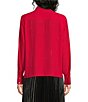 Current Air Woven Georgette Chiffon Point Collar Long Sleeve Button Down Shirt - Image 2