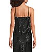 Current Air Woven Mesh Sequin V-Neck Sleeveless Camisole Top - Image 2