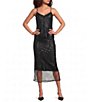 Current Air Woven Mesh Sequin V-Neck Sleeveless Camisole Top - Image 3