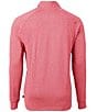 Color:Cardinal Red - Image 2 - Adapt Eco Knit Heathered Men's Quarter Zip Pullover