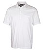Color:White - Image 1 - Advantage Short-Sleeve Tri-Blend Jersey Polo Shirt