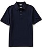 Color:Liberty Navy - Image 1 - Advantage Short-Sleeve Tri-Blend Pique Polo Shirt