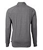 Color:Black Heather - Image 2 - Big & Tall Adapt Eco Knit Heather Quarter-Zip Pullover