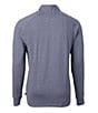 Color:Navy Blue Heather - Image 2 - Big & Tall Adapt Eco Knit Heather Quarter-Zip Pullover