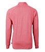 Color:Cardinal Red Heather - Image 2 - Big & Tall Adapt Eco Knit Heather Quarter-Zip Pullover