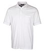 Color:White - Image 1 - Big & Tall Advantage Tri-Blend Jersey Pocket Performance Stretch Short-Sleeve Polo Shirt