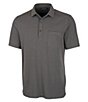 Color:Elemental Grey Heather - Image 1 - Big & Tall Advantage Tri-Blend Jersey Pocket Performance Stretch Short-Sleeve Polo Shirt