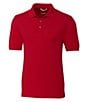 Color:Cardinal Red - Image 1 - Big & Tall Advantage Tri-Blend Pique Performance Stretch Short-Sleeve Polo Shirt