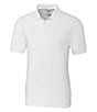 Color:White - Image 1 - Big & Tall Advantage Tri-Blend Pique Performance Stretch Short-Sleeve Polo Shirt