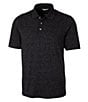 Color:Dark Black - Image 1 - Big & Tall Advantage Tri-Blend Space Dye Performance Stretch Short-Sleeve Polo Shirt