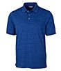 Color:Dark Tour Blue - Image 1 - Big & Tall Advantage Tri-Blend Space Dye Performance Stretch Short-Sleeve Polo Shirt