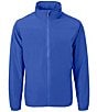 Color:Tour Blue - Image 1 - Big & Tall Charter Eco Knit Full-Zip Jacket