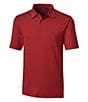 Color:Cardinal Red - Image 1 - Big & Tall Forge Polo Pencil Stripe Performance Stretch Short-Sleeve Polo Shirt