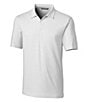 Color:White - Image 1 - Big & Tall Forge Polo Pencil Stripe Performance Stretch Short-Sleeve Polo Shirt