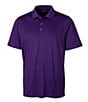 Color:College Purple - Image 1 - Big & Tall Forge Solid Performance Stretch Short-Sleeve Polo Shirt