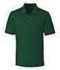 Color:Hunter - Image 1 - Big & Tall Forge Solid Performance Stretch Short-Sleeve Polo Shirt