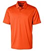 Color:College Orange - Image 1 - Big & Tall Prospect Textured Performance Stretch Short-Sleeve Polo Shirt