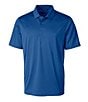 Cutter & Buck Big & Tall Prospect Textured Performance Stretch Short-Sleeve Polo Shirt, Color:Tour Blue - Image 1