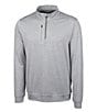 Color:Polished - Image 1 - Big & Tall Stealth Heathered Performance Stretch Half-Zip Pullover