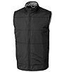 Color:Black - Image 1 - Big & Tall Stealth Quilted Performance Stretch Full Zip Vest