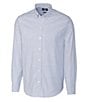Color:French Blue - Image 1 - Big & Tall Stripe Stretch Oxford Long-Sleeve Woven Shirt