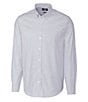 Color:Light Blue - Image 1 - Big & Tall Stripe Stretch Oxford Long-Sleeve Woven Shirt
