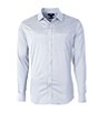 Color:White/French Blue - Image 1 - Big & Tall Versatech Geo Dobby Performance Stretch Long-Sleeve Woven Shirt